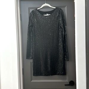 Kensie sequin black dress